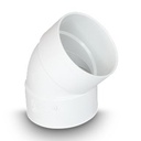 PVC 4" 45 Degree Elbow (Hub x Hub)